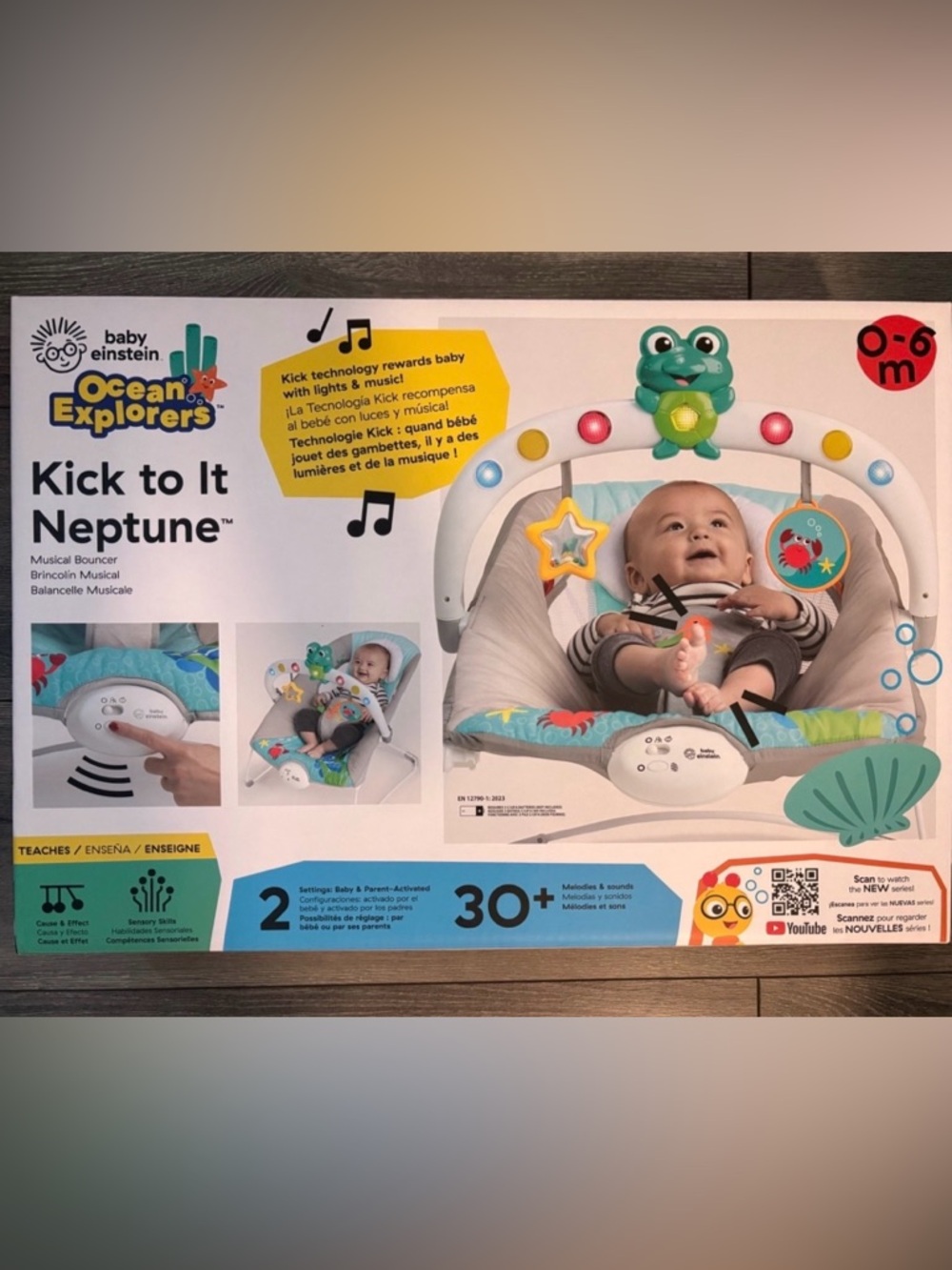 Baby Einstein Kick to It Neptune Musical Bouncer-